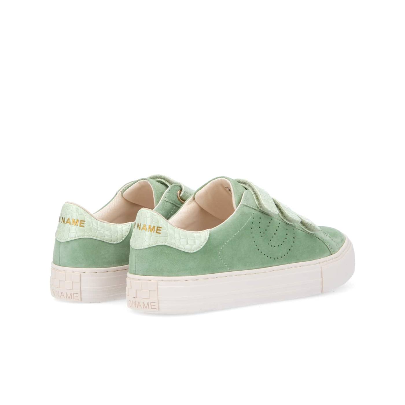 CINGHIE ARCADE PERFOS - G.SUEDE/KROKO - JADE/TILLEUL